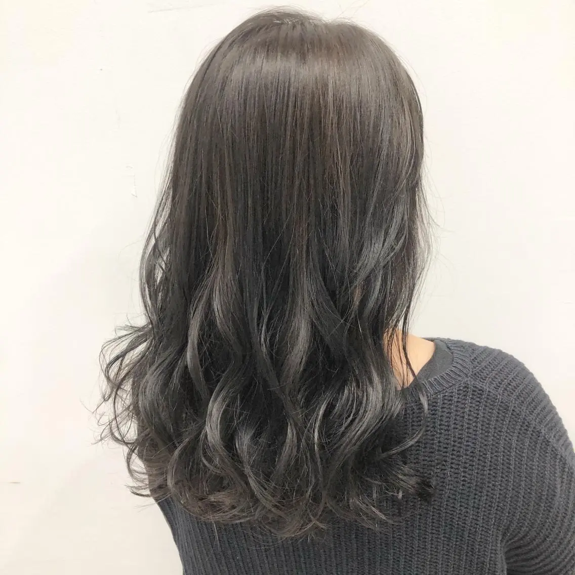 セミロング カラー ヘアカラー トリートメント 💖ブリーチなし透明 感💖ASAHIのヘアスタイル