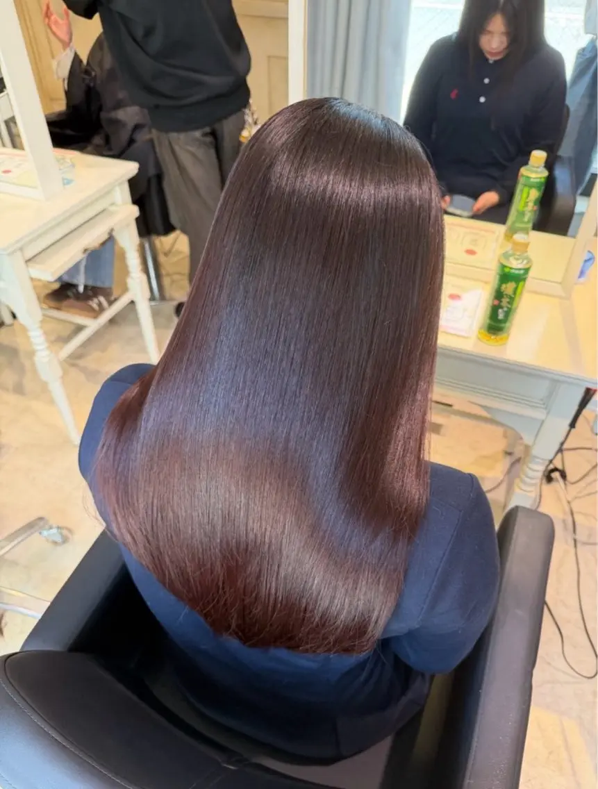 パーマ 縮毛矯正 トリートメント 💙透明感カラー/ 縮毛矯正/ゆうな💙のヘアスタイル