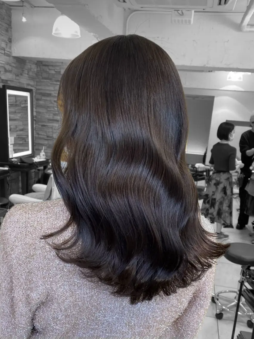 セミロング カラー 暗色カラー/レイヤー 🩶KAITOのヘアスタイル