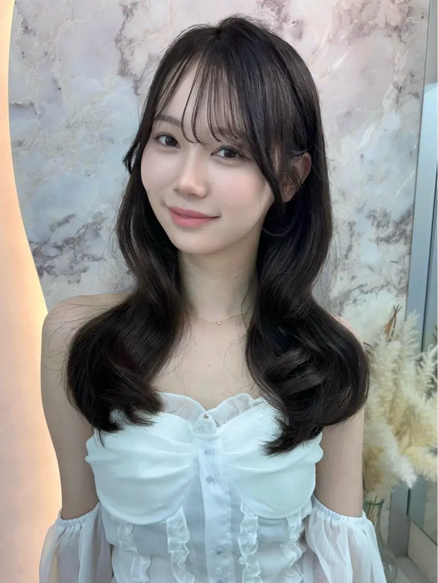 セミロング ヘアアレンジ カット ヘアカラー ️🫧中島遼香🫧 Ess🪽髪質改善のヘアスタイル