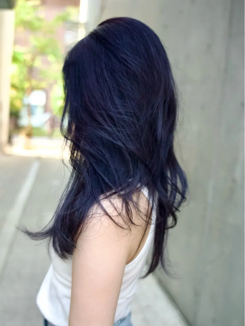 ロング カラー カット ヘアカラー 梅本 佳容子のヘアスタイル