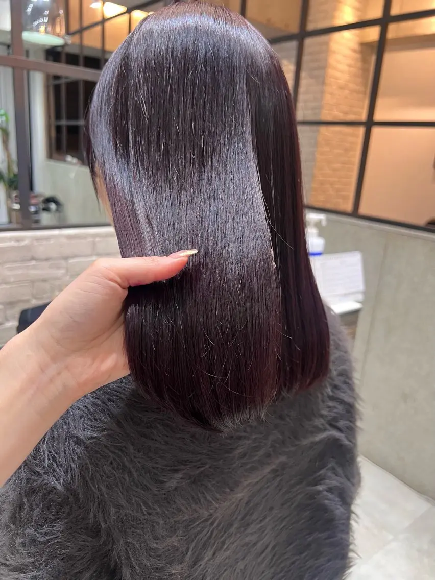 ミディアム カラー ラベンダーカラー カット ヘアカラー トリートメント 🌿ニュアンス/髪質 改善🌿Fukudaのヘアスタイル