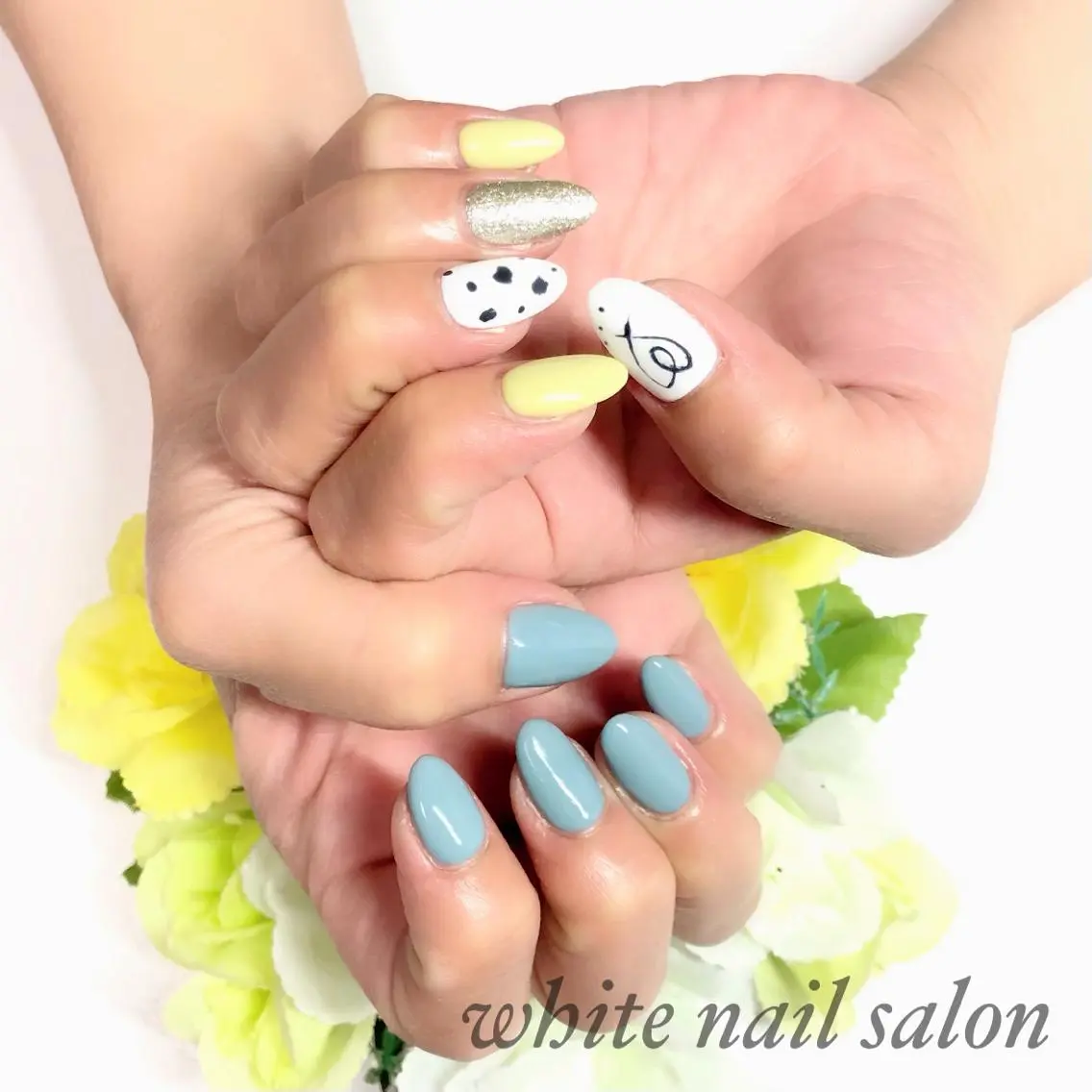 ネイル アートネイル フレンチネイル ジェルネイル ハードジェル 持ち込み ハンドネイル white nail salonのネイルデザイン
