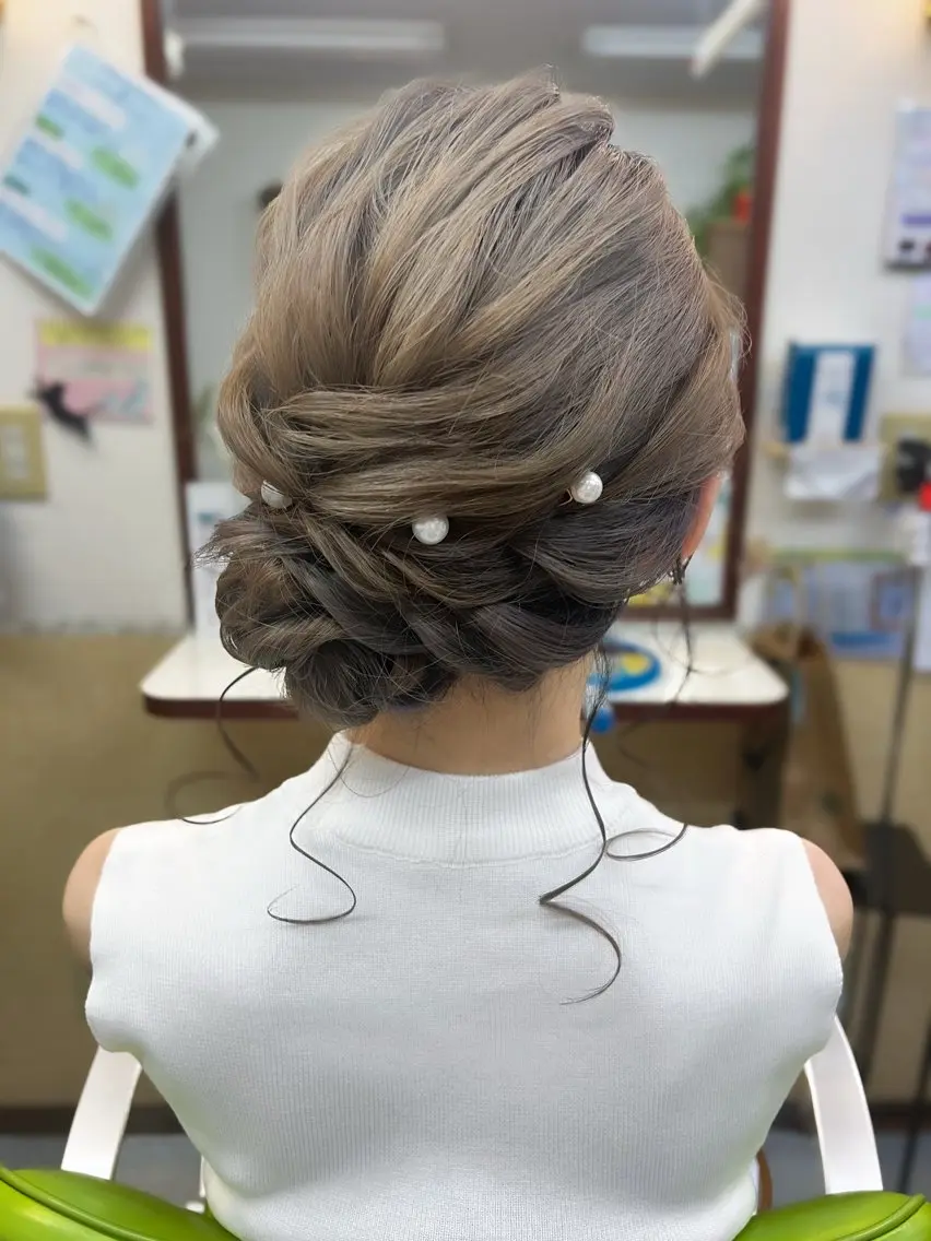 ヘアアレンジ 浴衣 ヘアセット 繁華街のヘアメさん/ 麻貴のヘアスタイル