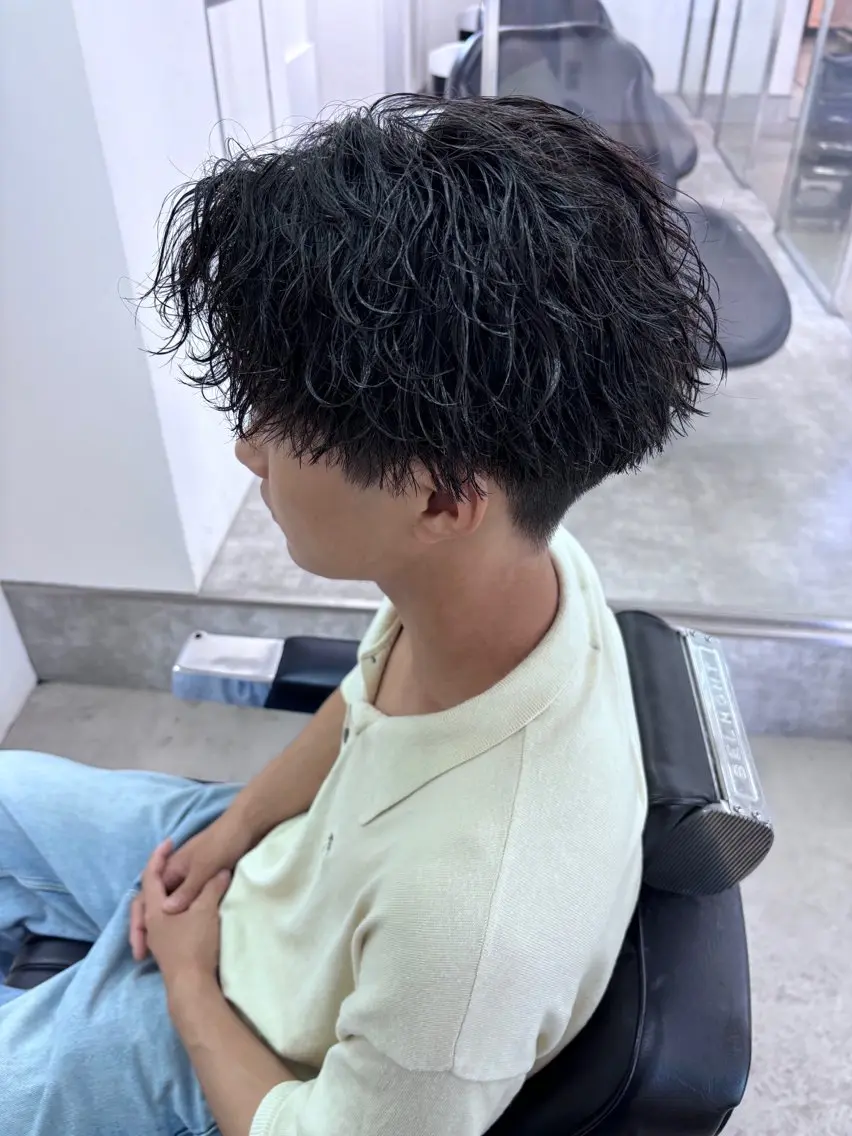 パーマ メンズ カット パーマ トリートメント 土岐/メンズ専門 パーマ特化美容師🌀のヘアスタイル