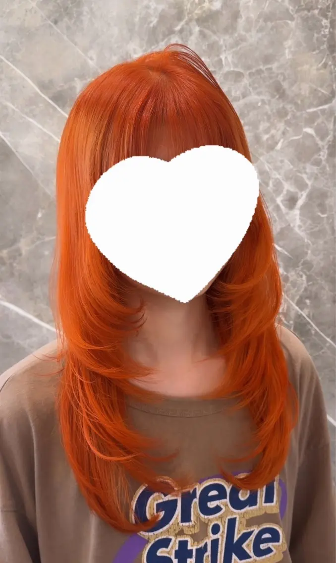 ロング カラー ヘアカラー レイヤー透明感カラー ブリーチ🎀オトハのヘアスタイル