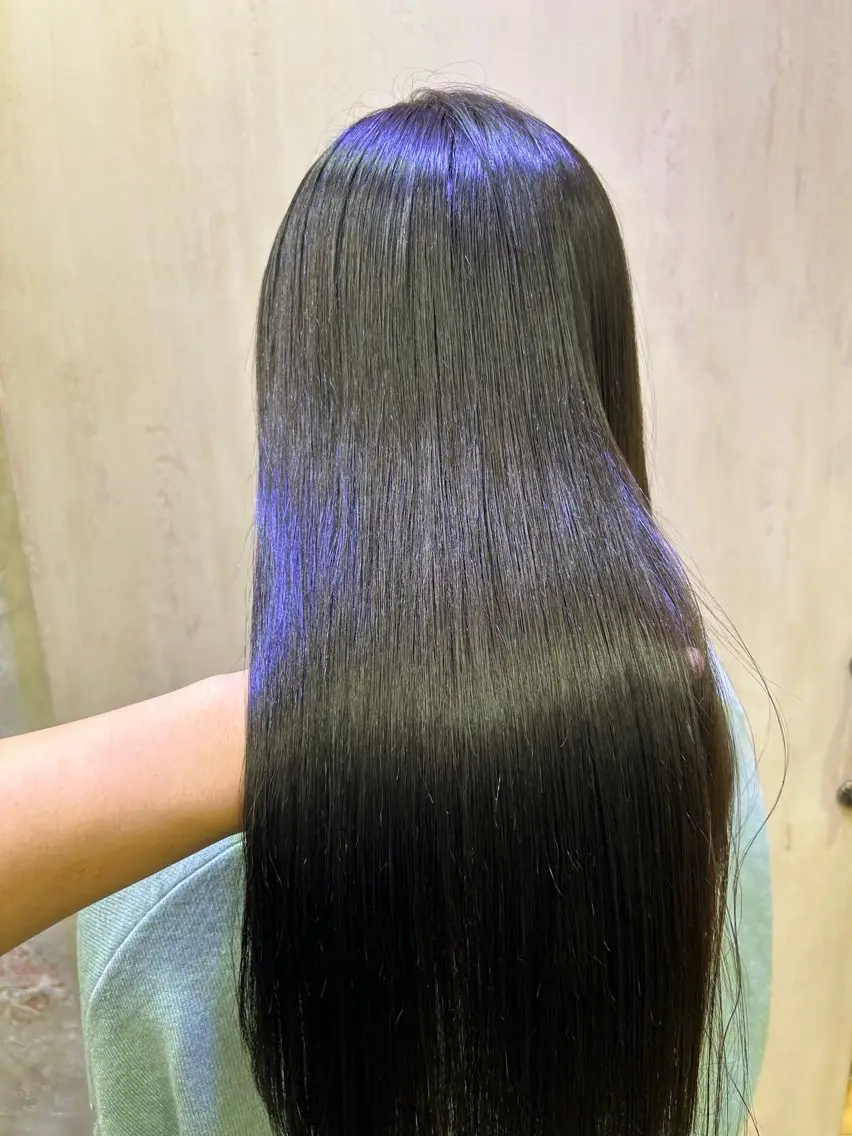 ロング ヘアカラー トリートメント 新宿✨顔周りカット 韓国ヘア/坂本亜裟海のヘアスタイル