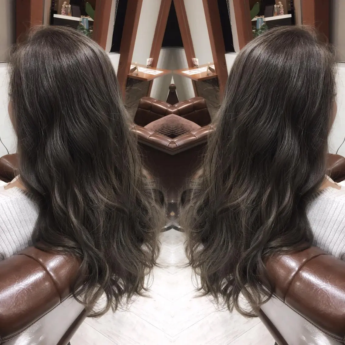 ロング カラー イルミナカラー biscohair 髪にドラマを。のヘアスタイル