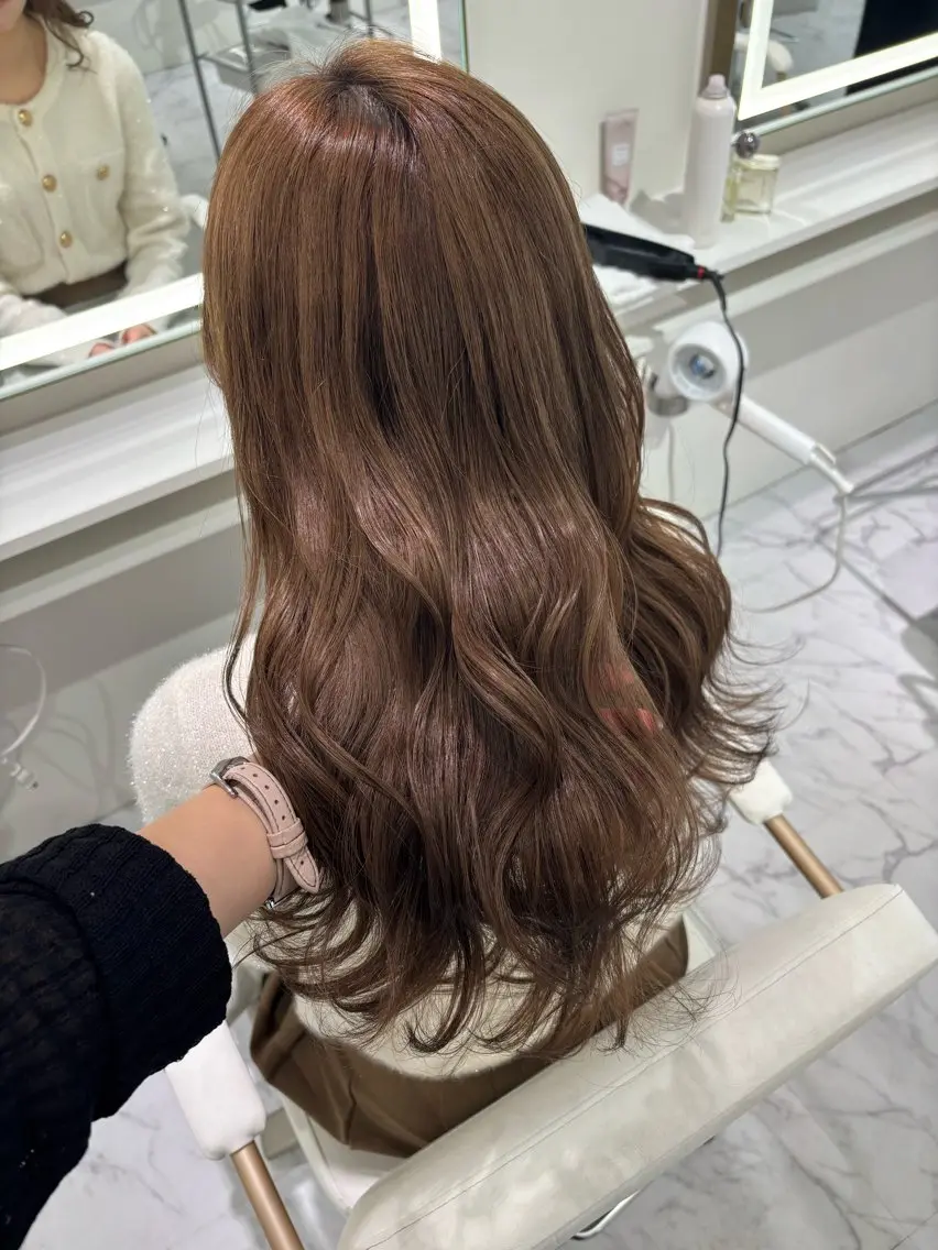 ロング カラー ロング カット ヘアカラー ParveMix 🪽鳥取彩花のヘアスタイル