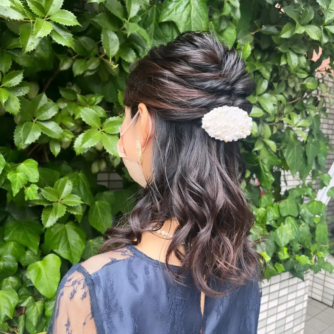 セミロング ヘアアレンジ ハーフアップ IMARI /のヘアスタイル