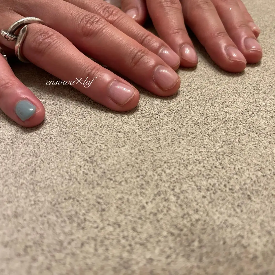ネイル アートネイル オーロラネイル クリアネイル フレンチネイル ジェルネイル ensowa✱laf NAILのネイルデザイン
