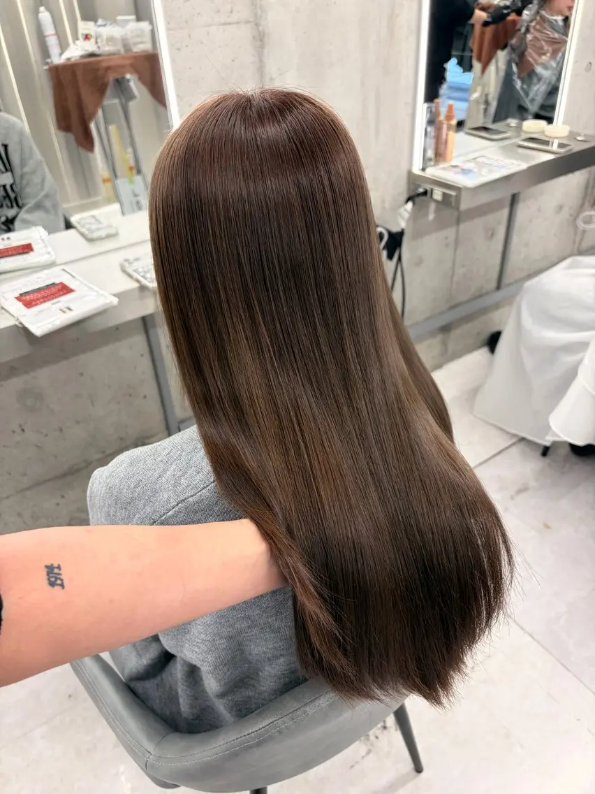 ロング カラー カット ヘアカラー カラー/エクステ 🤍ルナのヘアスタイル