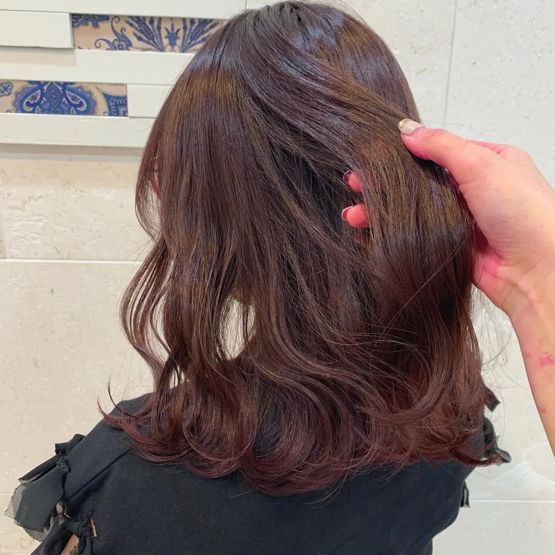 ミディアム カット ヘアカラー トリートメント 💘カラー人気Ｎｏ. １💘SAYAのヘアスタイル