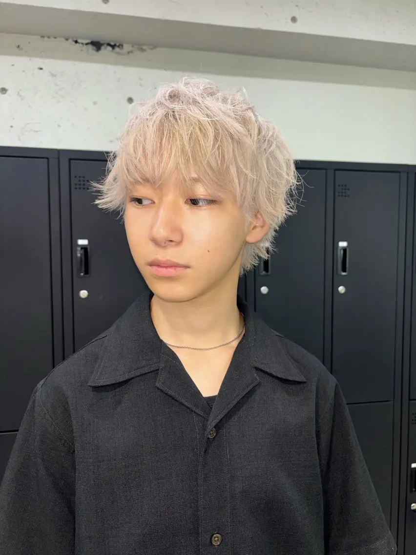 ショート メンズ カット ヘアカラー Miyuki🇰🇷 中/韓メンズヘアのヘアスタイル