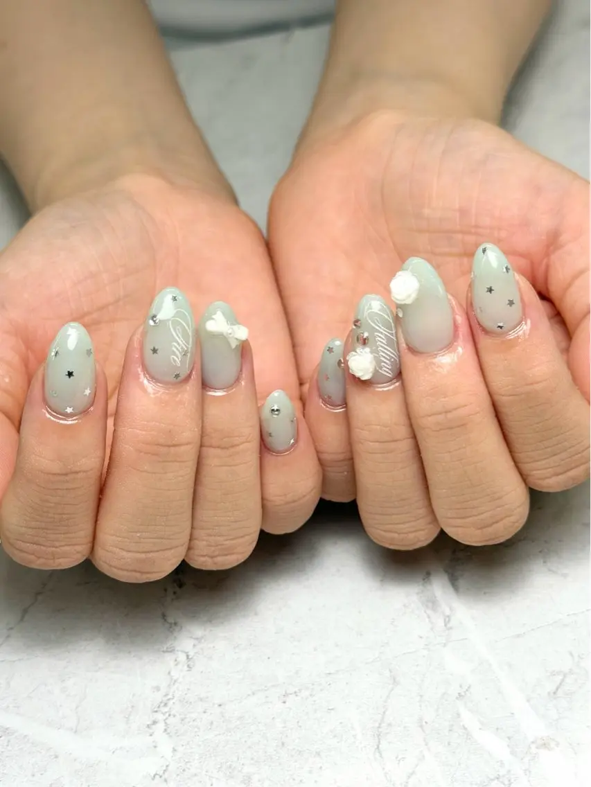 ロング ハンドネイル Ynail YUIのネイルデザイン