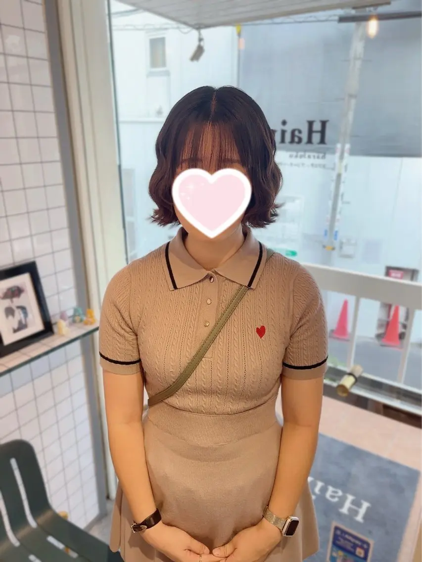 ショート ボブ ヘアセット さくら🌸エクステ/ ガーリーカラーのヘアスタイル