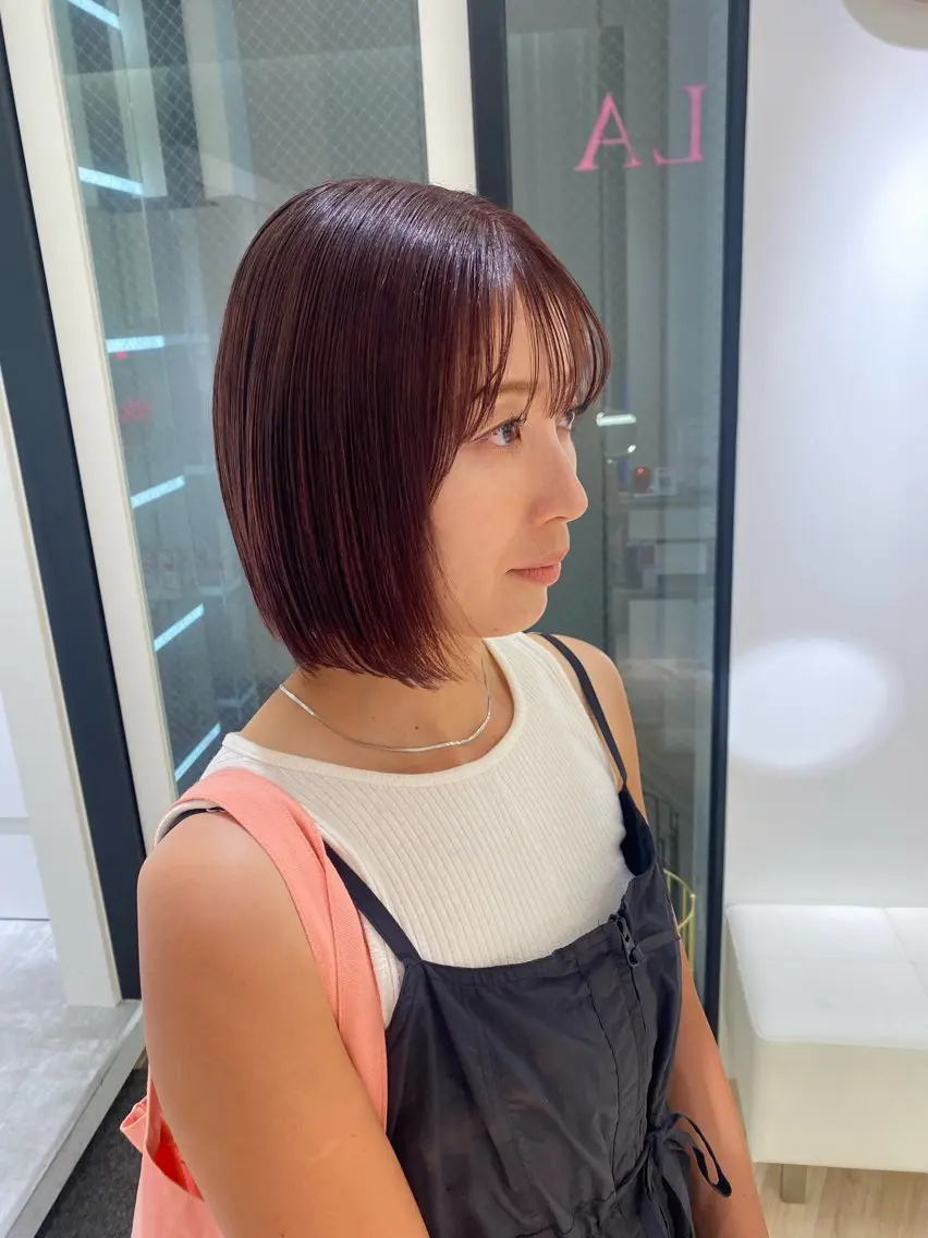 ミディアム カラー カット ParveMix🍀 藤原愛未のヘアスタイル
