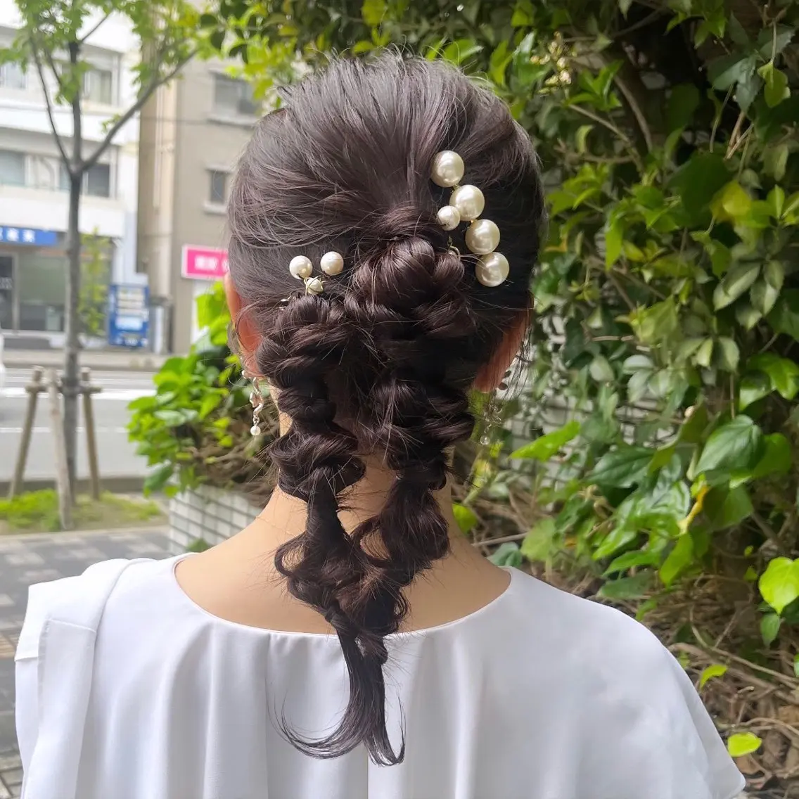 セミロング ヘアアレンジ ヘアセット IMARI /のヘアスタイル