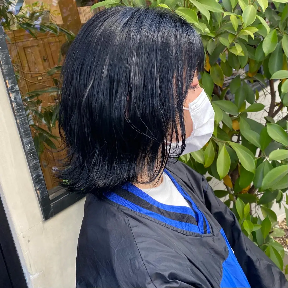 ミディアム カラー ブリーチ 透明感カラー ブリーチなしカラー カット ヘアカラー トリートメント 比嘉 陽のヘアスタイル