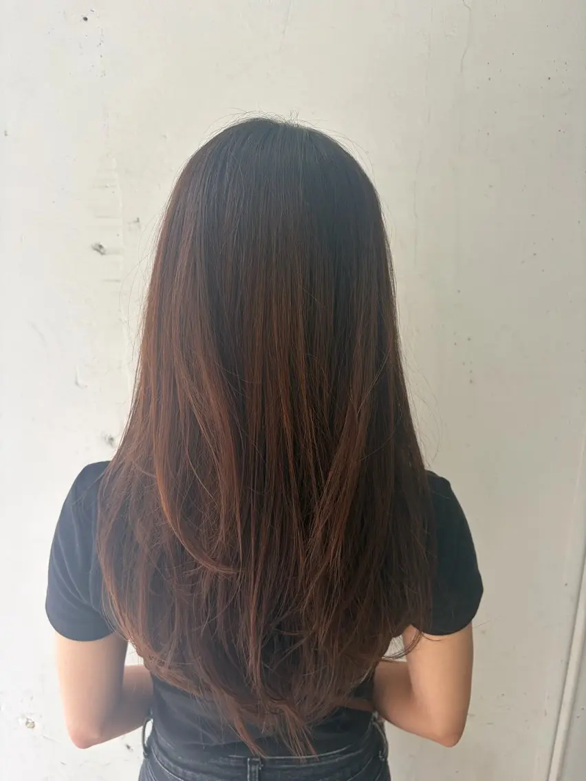 ロング 【無料】カット いながわゆあのヘアスタイル