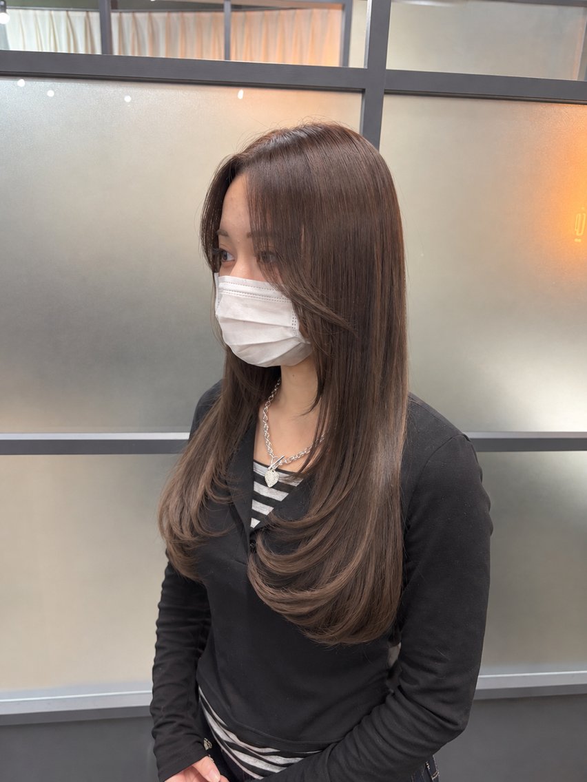 セミロング カラー カット ヘアカラー トリートメント ショートボブ/ 髪質改善/廣兼敦哉のヘアスタイル
