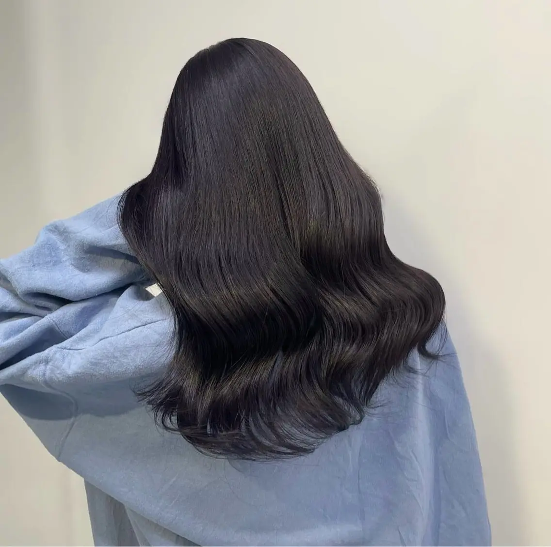 セミロング カラー ヘアアレンジ 💖似合わせカラー レイヤー💖縮毛矯正のヘアスタイル