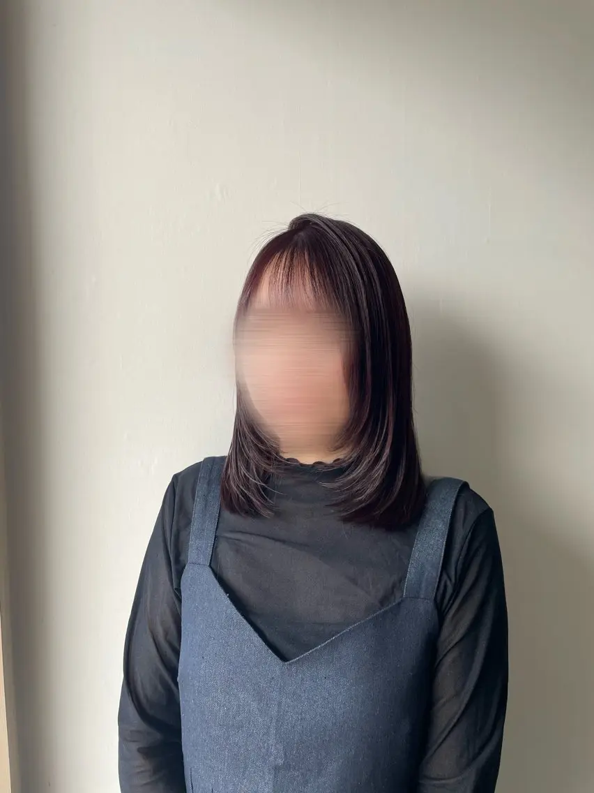 ミディアム ピンクブラウン レイヤーカット カット ヘアカラー Fill mikuのヘアスタイル