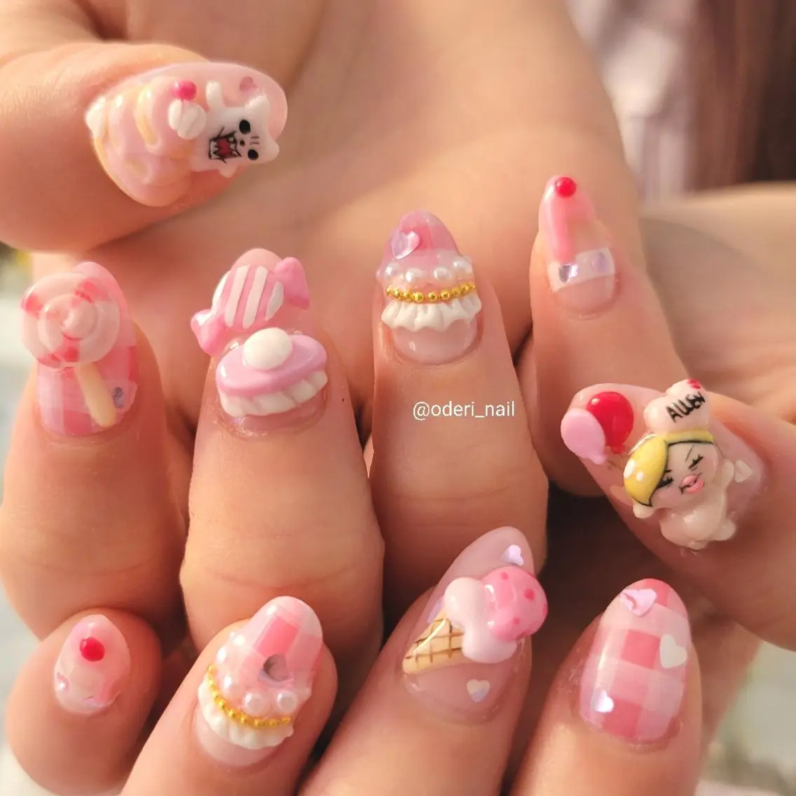 ネイル アートネイル ジェルネイル おで@ oderi_nailのネイルデザイン