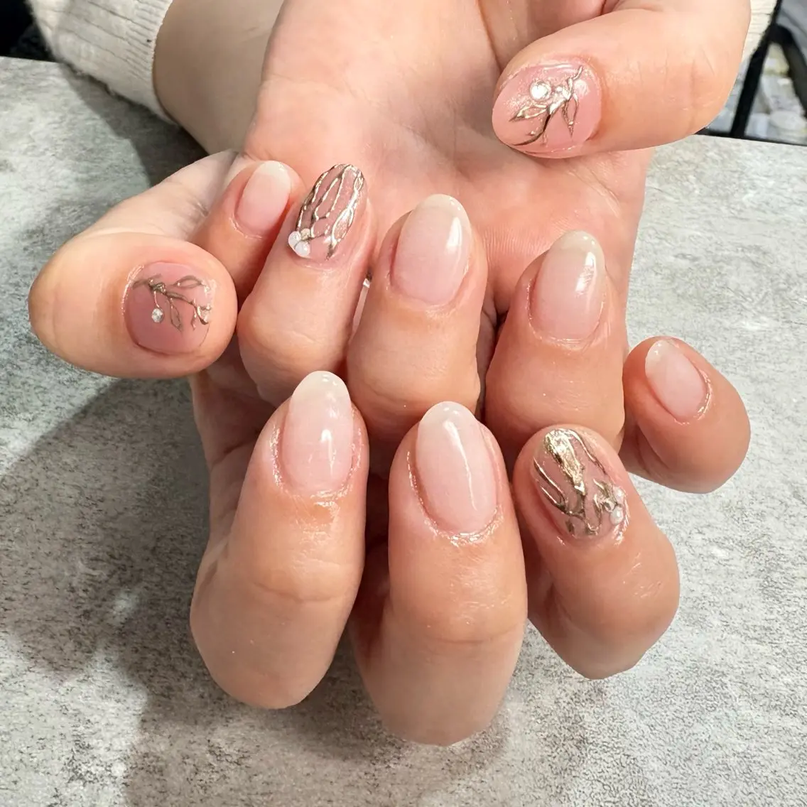 【Hand】持ち込みアート4本+ベースデザイン自由(ケア込み)の写真