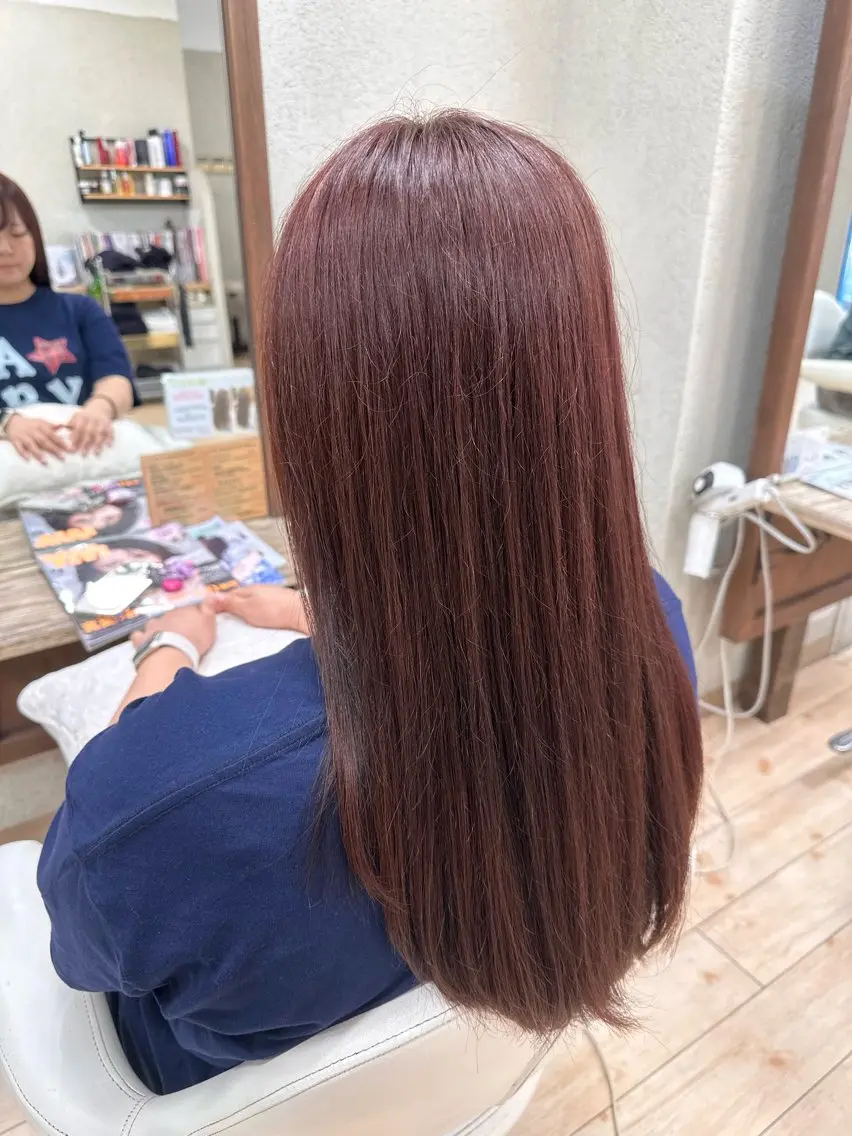 ロング ヘアカラー トリートメント 阿部 美咲のヘアスタイル
