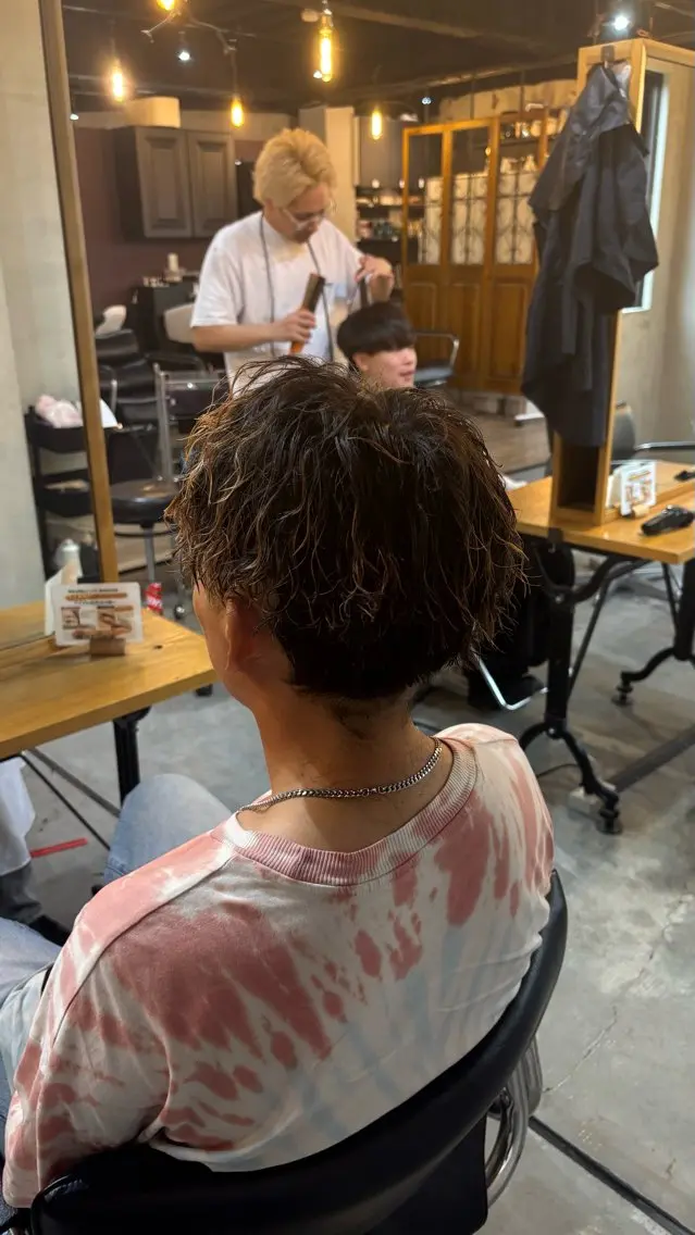 パーマ メンズ カット パーマ ツイスパ特化 TOSHIYAのヘアスタイル
