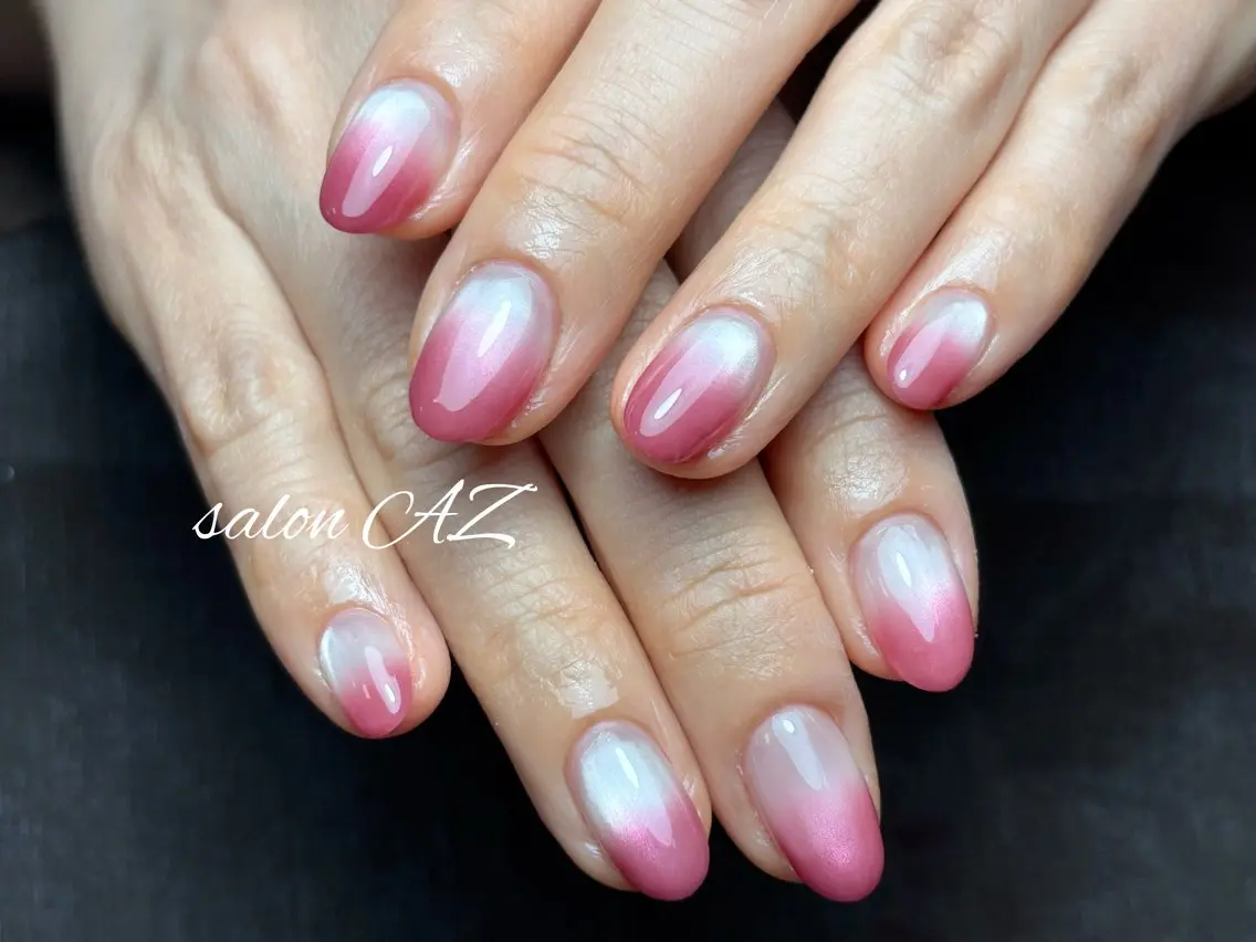 ネイル アートネイル 長さ出し フットネイル フレンチネイル ジェルネイル ハンドネイル salon AZのネイルデザイン