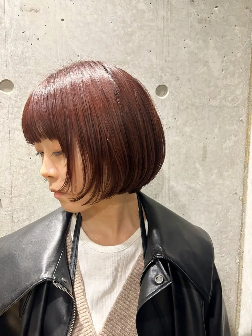 ショート カラー ヘアカラー 岡本 蓮央のヘアスタイル
