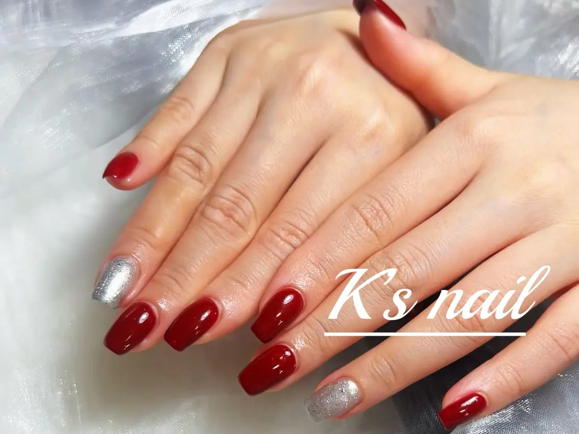 ネイル ラメ(グリッター) ワンカラーネイル Ks nail salonのネイルデザイン