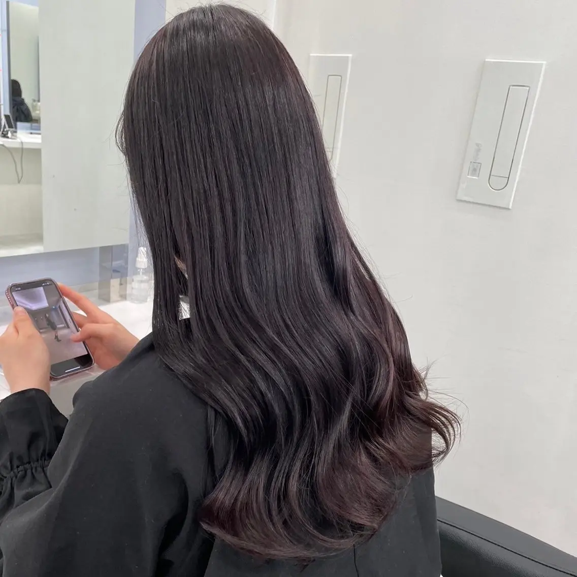 ロング 髪質改善 トリートメント 流行りの透明感カラー ×縮毛矯正🤍ユウのヘアスタイル