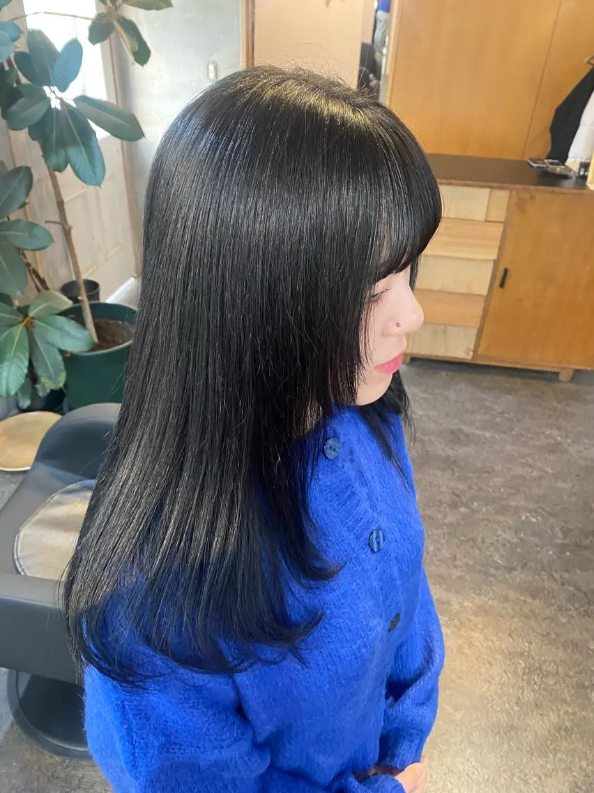 ロング カラー パーマ ヘアアレンジ カット ヘアカラー トリートメント モリモト サナのヘアスタイル