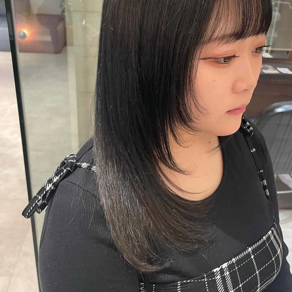 ミディアム カラー ヘアアレンジ 透明感カラー .⋆⟡💖 Marin💖⟡⋆.のヘアスタイル