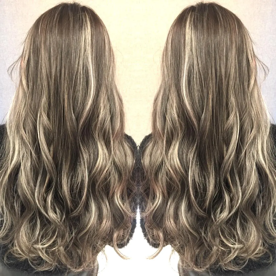 ロング カラー ベージュカラー ハイライトカラー 3Dハイライト ハイライト ヘアカラー トリートメント 井上 一平のヘアスタイル