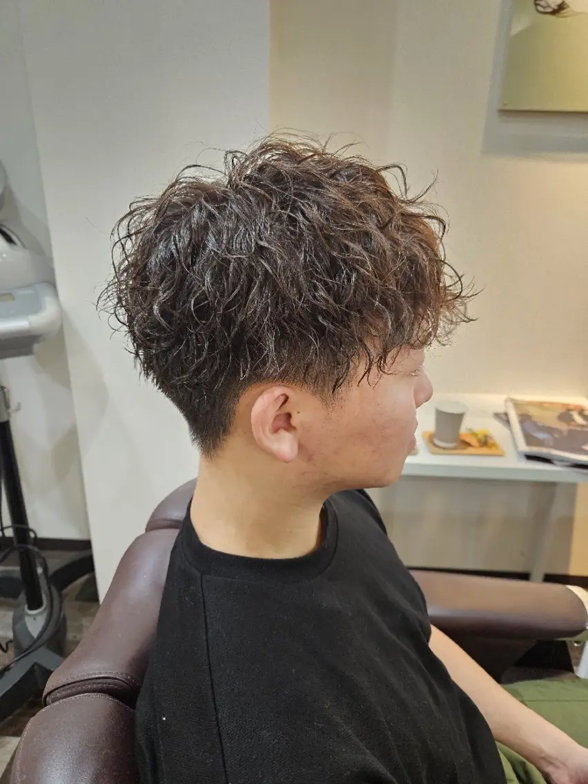 ミディアム パーマ カット パーマ 大人モテ髪／🍃 ともき/八乙女のヘアスタイル