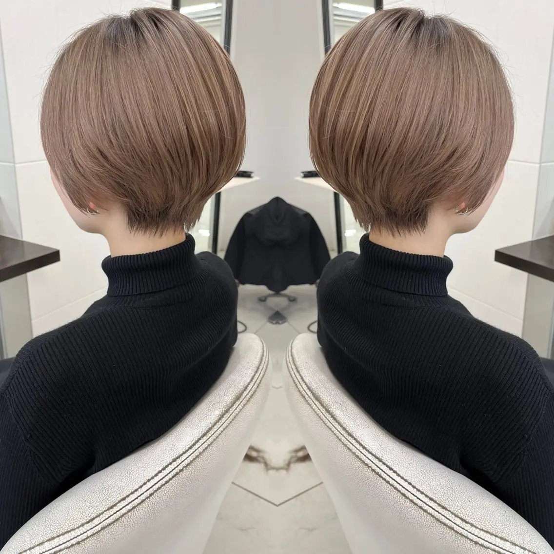 ショート カラー 似合わせカット カット ヘアカラー トリートメント ハタケヤマヨシキ ／BOOTHのヘアスタイル