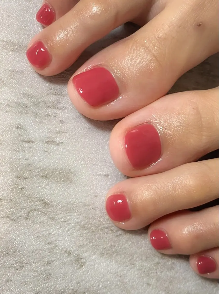 フットワンカラーorグラデーション🍒（オフ込）の写真