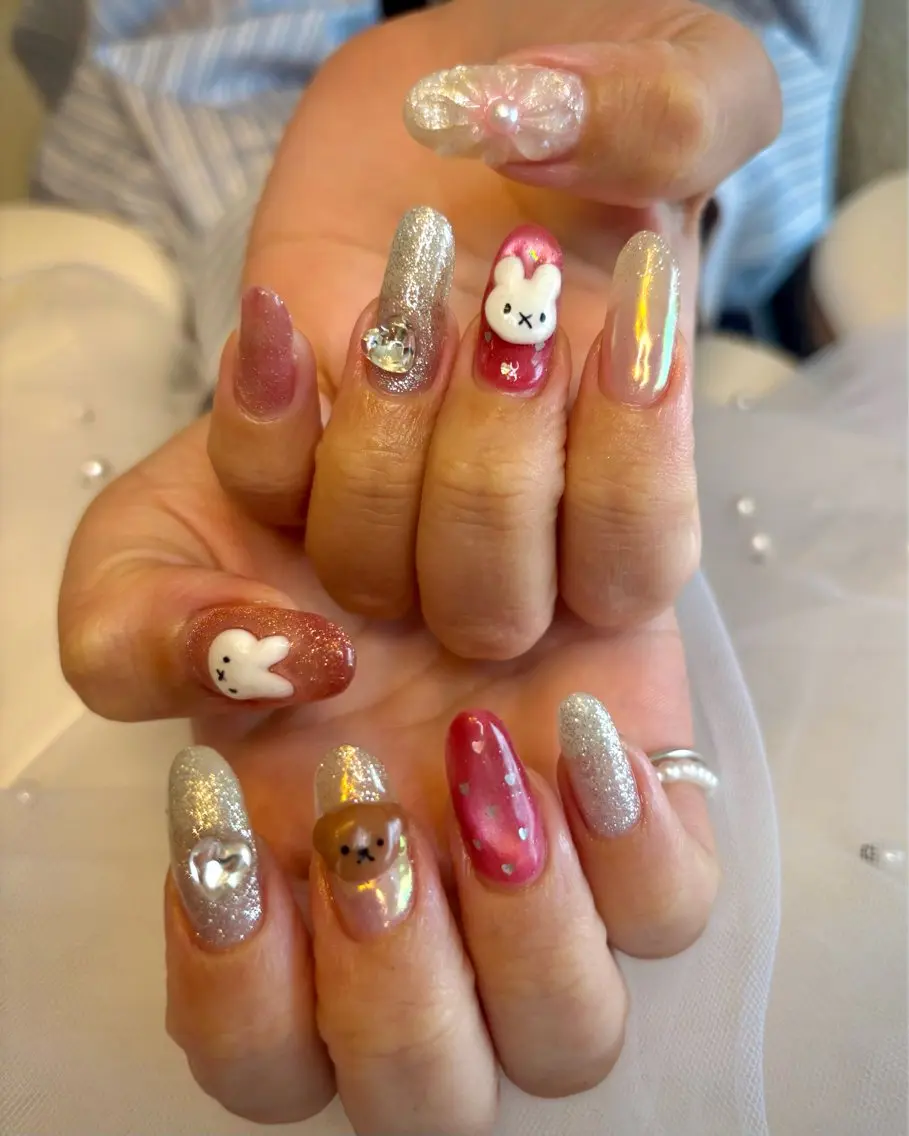 ネイル ハンドネイル ぽっぷん satomiのネイルデザイン