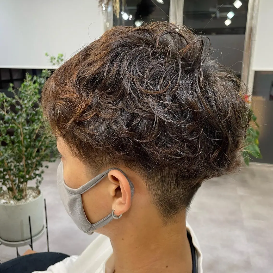 ショート パーマ メンズ メンズパーマ monami 山本華菜のヘアスタイル