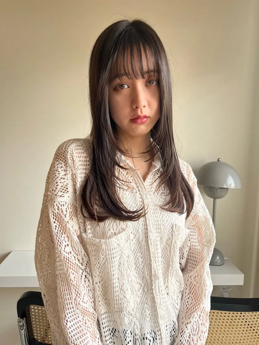 ロング カラー ブリーチ 透明感カラー ブリーチなしカラー nishi fuyumiのその他イメージ