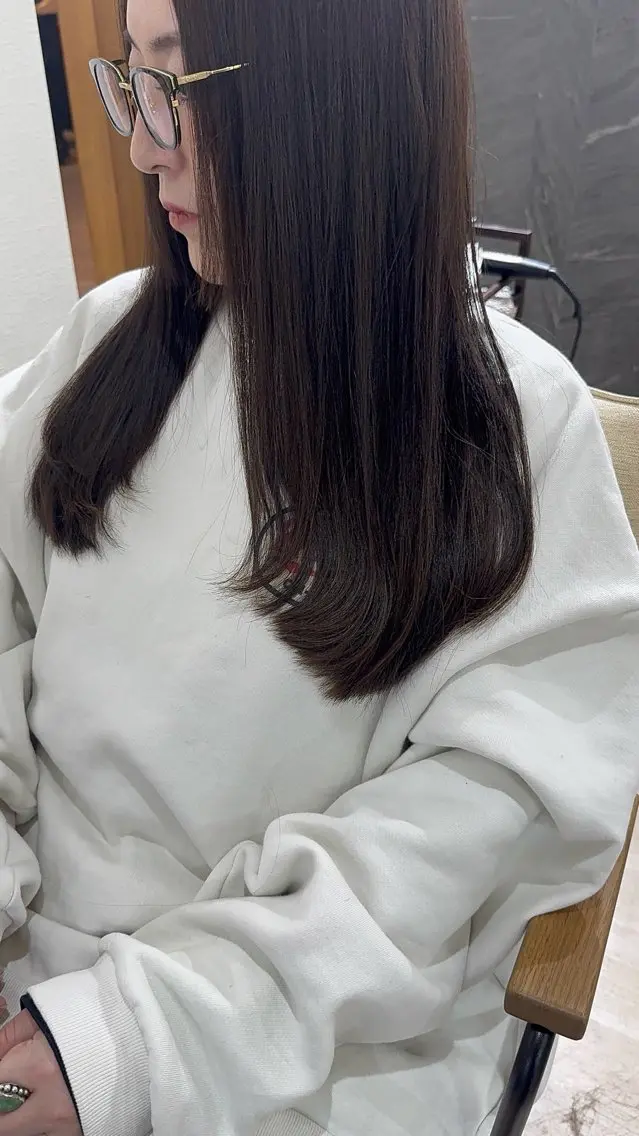 ロング レイヤーカット ロング aimer 葛西のヘアスタイル