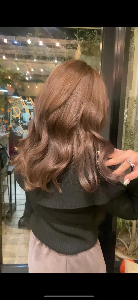 ロング カラー ブラウンカラー ショコラブラウン 透明感カラー ダメージレス美容師 🌱水島侑理のヘアスタイル