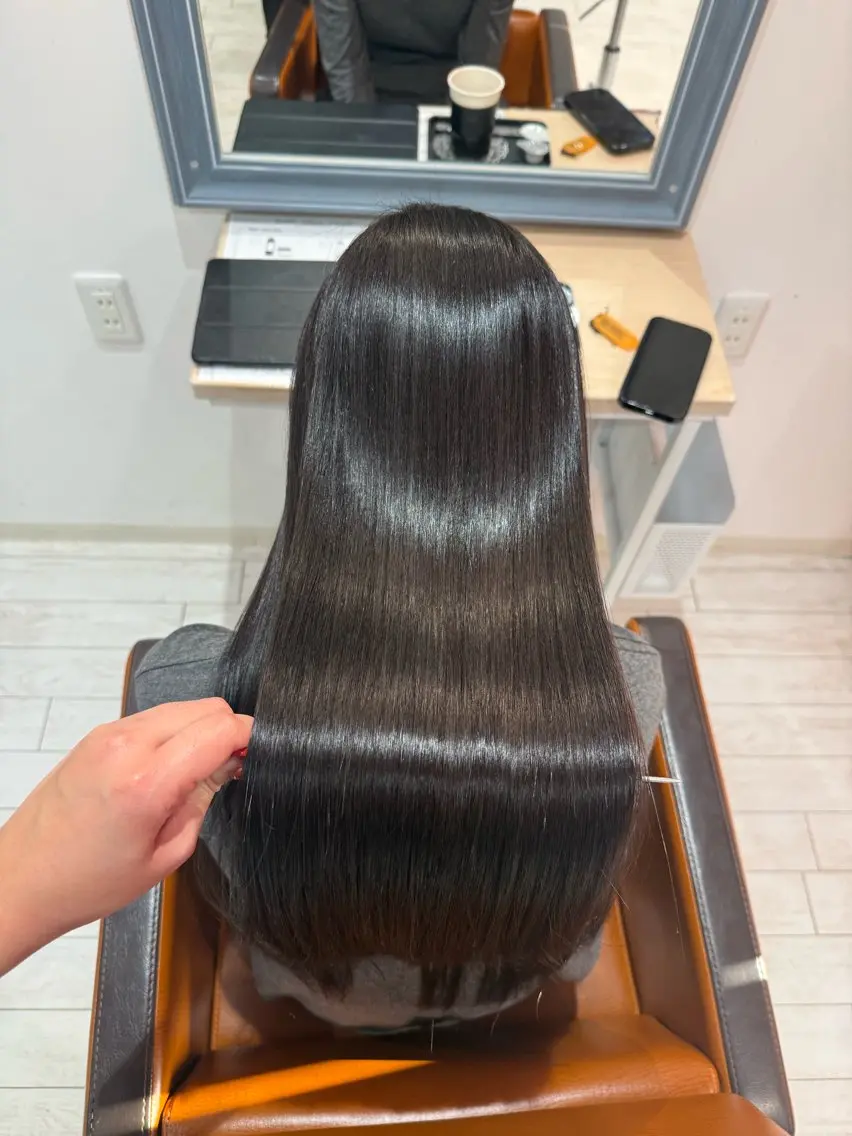 ロング ヘアカラー トリートメント 🍊髪質改善🍊縮毛 矯正🍊濱野紗奈🍊のヘアスタイル