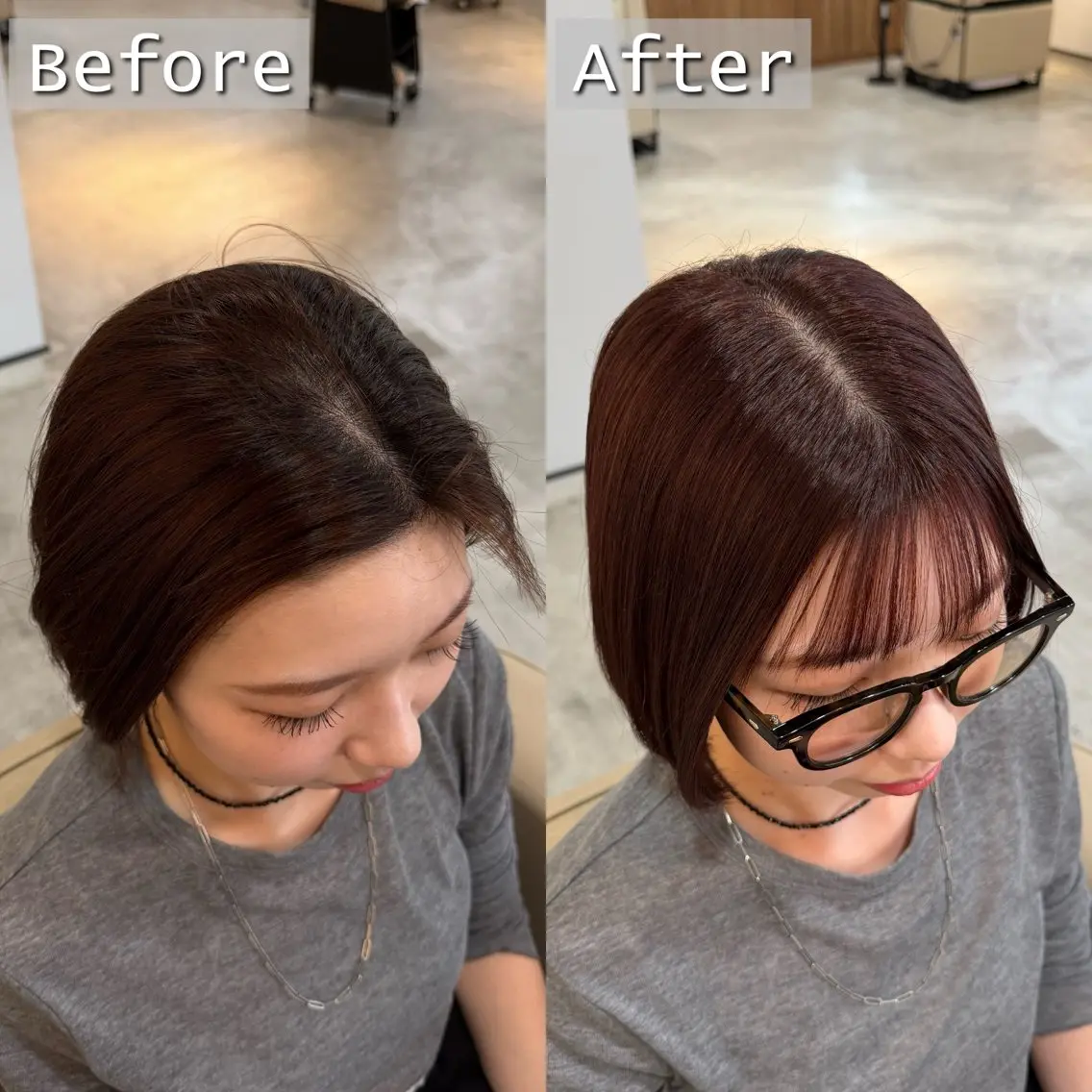 ショート カラー カット ヘアカラー トリートメント 飯田 智也のヘアスタイル
