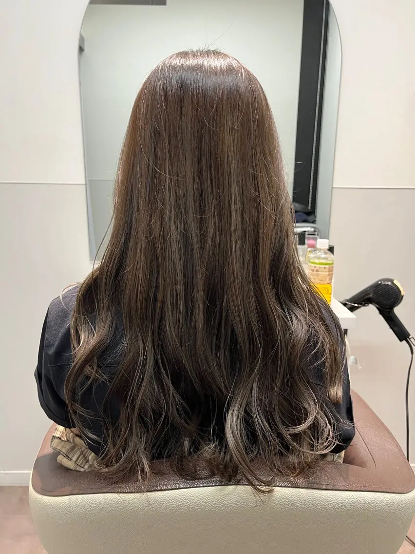 ミディアム カラー 髪質改善 トリートメント 藤井 仁紀のヘアスタイル