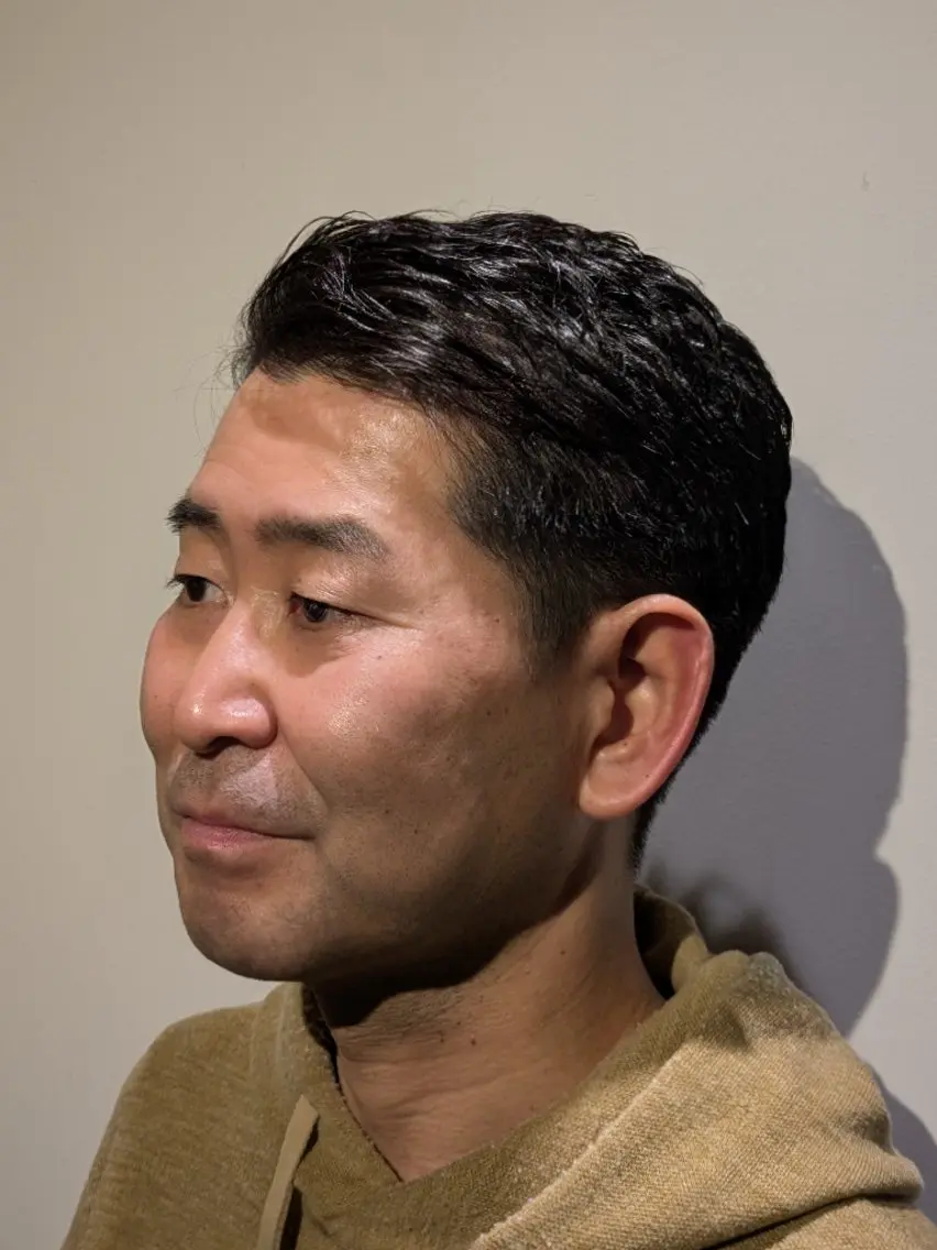 ショート パーマ メンズ ショートヘア 松井 俊樹のヘアスタイル